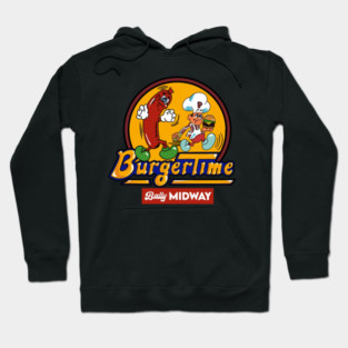 Burgertime  80S Arcade Game Hoodie