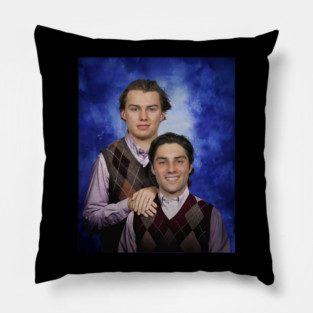 Vintage Connor Bedard Frank Nazar Ice Hockey , Chicago Step Brothers Pillow