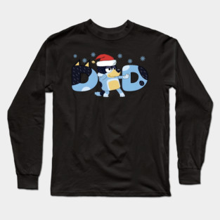 Bluey Dad Christmas Long Sleeve T-Shirt
