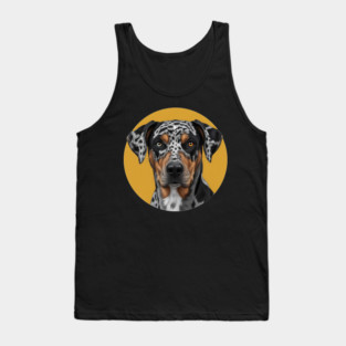 Catahoula Leopard Dog Heterochromia Art Tank Top
