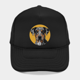 Catahoula Leopard Dog Heterochromia Art Hat