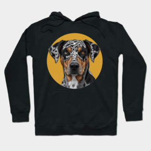 Catahoula Leopard Dog Heterochromia Art Hoodie