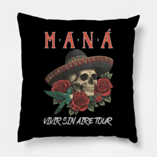 Maná Band Vivir Sin Aire Tour 2025 TShirts, Latin Rock Mana Shirt, Maná Fan Gift, Mana Merch M9166 Pillow