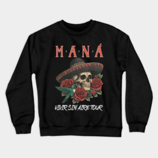 Maná Band Vivir Sin Aire Tour 2025 TShirts, Latin Rock Mana Shirt, Maná Fan Gift, Mana Merch M9166 Crewneck Sweatshirt