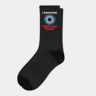 I Survived Hurricane Melissa 2025 Socks