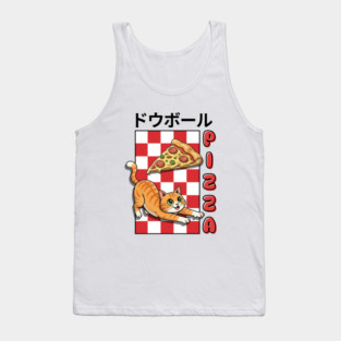 Kanji Pizza Kitty Tank Top