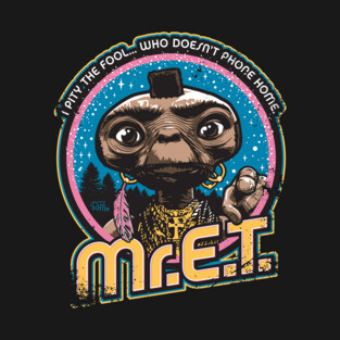 Mr. E.T. - 80s Retro Vintage Mash-Up T-Shirt