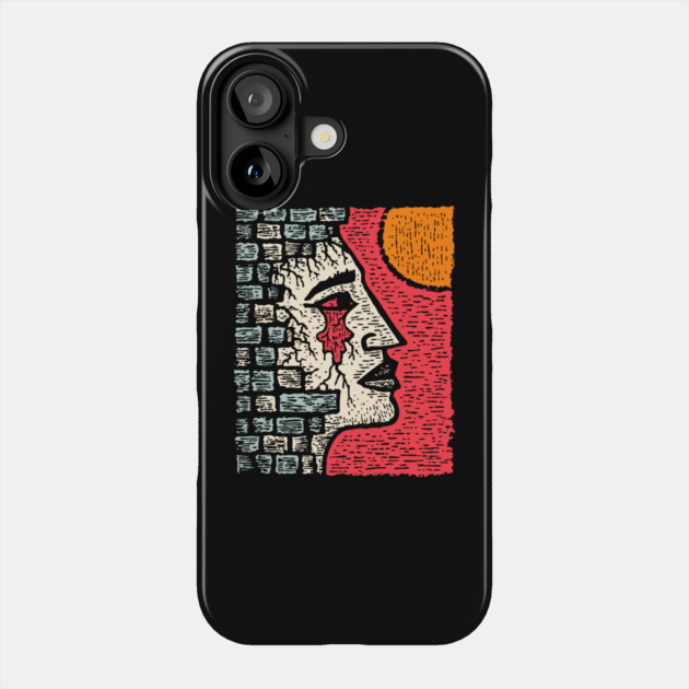 Surreal Grief - The Weeping Walls of Sorrow Phone Case by TuncGK