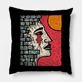 Surreal Grief - The Weeping Walls of Sorrow Pillow