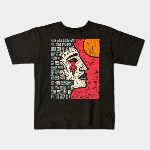 Surreal Grief - The Weeping Walls of Sorrow Kids T-Shirt by TuncGK