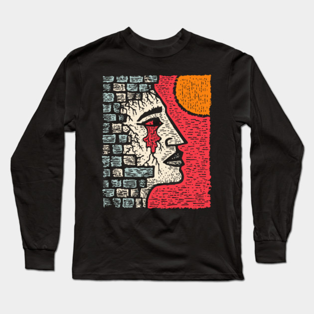 Surreal Grief - The Weeping Walls of Sorrow Long Sleeve T-Shirt by TuncGK