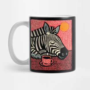 Whimsical Zebra - A Cozy Coffee Nap Mug