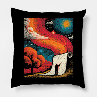 The Cosmic Scroll - Unrolling the Universe Pillow