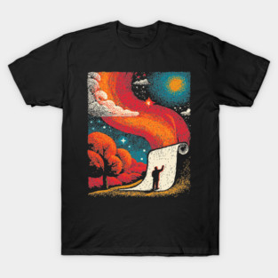 The Cosmic Scroll - Unrolling the Universe T-Shirt