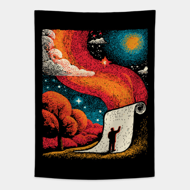 The Cosmic Scroll - Unrolling the Universe Tapestry by TuncGK