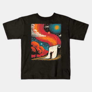 The Cosmic Scroll - Unrolling the Universe Kids T-Shirt