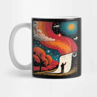 The Cosmic Scroll - Unrolling the Universe Mug