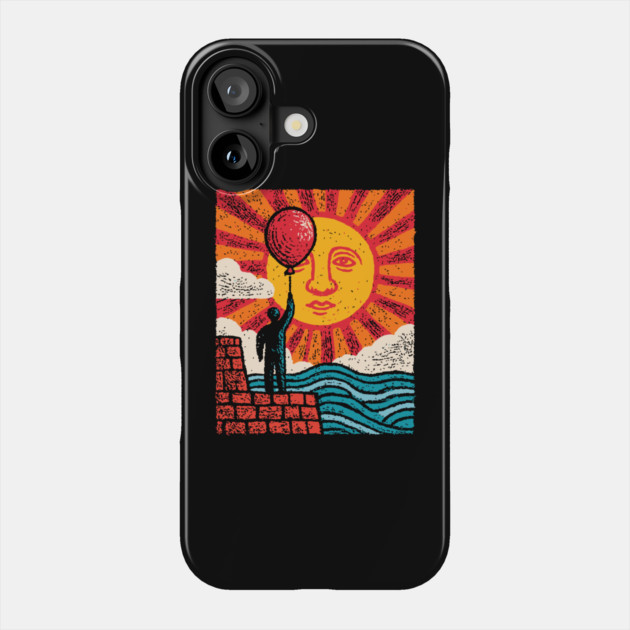 Whimsical Hope - Reaching for a Sunny Day Phone Case by TuncGK