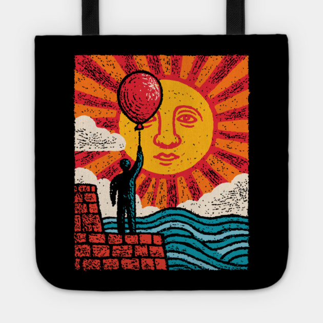 Whimsical Hope - Reaching for a Sunny Day Tote by TuncGK