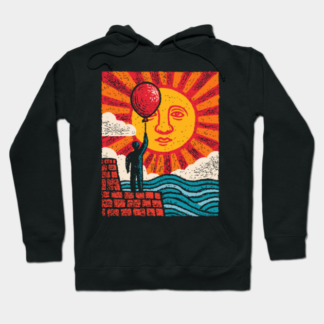 Whimsical Hope - Reaching for a Sunny Day Hoodie by TuncGK