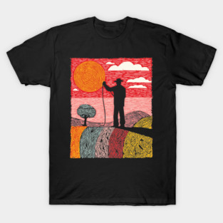 The Cosmic Shepherd - Taming the Yarn of the Universe T-Shirt