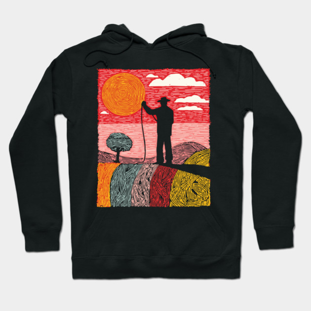 The Cosmic Shepherd - Taming the Yarn of the Universe Hoodie by TuncGK