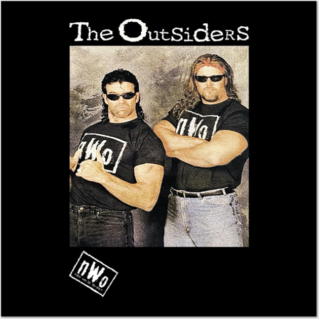 The Outsiders - Kevin Nash & Scott Hall  - NWO Wrestling Wall Art by nicklower