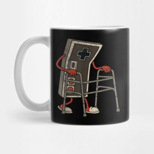 Retro Video Game Controller With Walker Funny Gamer Gaming Mug