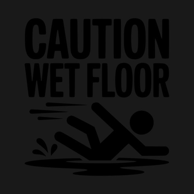 Caution Wet Floor by Frank Ring