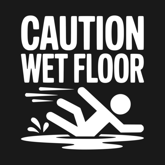 Caution Wet Floor by Frank Ring