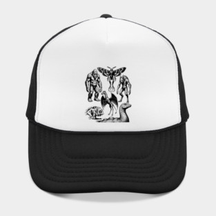 Vintage Tattoo Retro Image Famous Cryptids Hat
