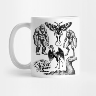 Vintage Tattoo Retro Image Famous Cryptids Mug