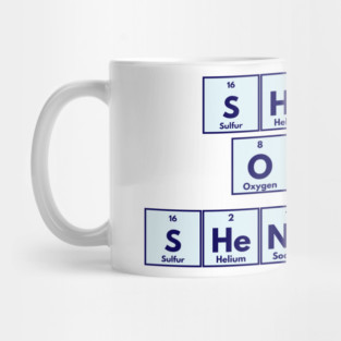 Shenan Once Shenanigan Periodic Elements Punny Design Mug