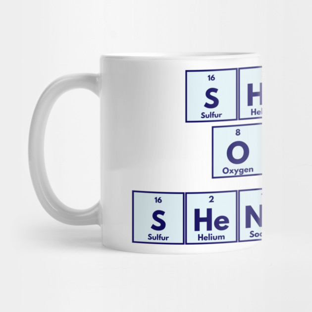 Shenan Once Shenanigan Periodic Elements Punny Design by Luxinda