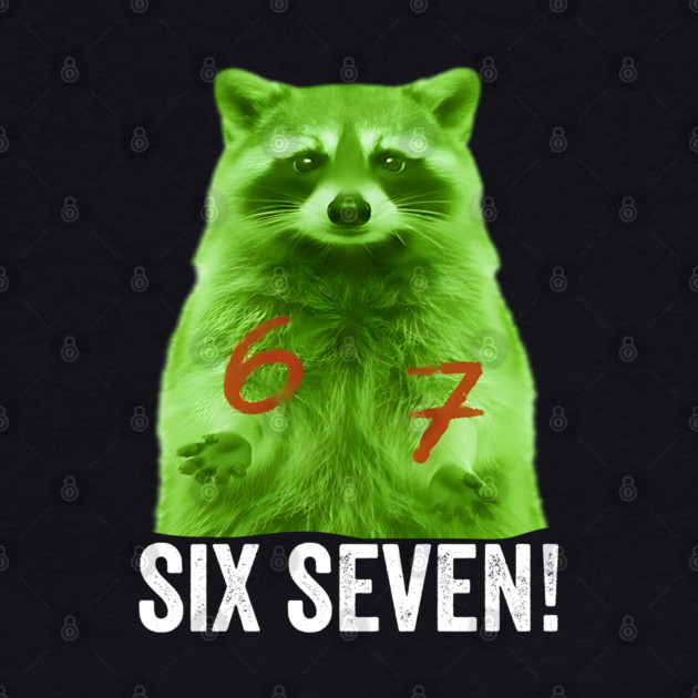 67 Raccoon Hand Gestures Alien Green silly funny meme by Luxinda