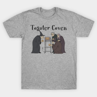 Toaster Coven Halloween Witches Cooking Pun Silly Design T-Shirt