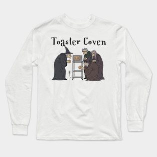 Toaster Coven Halloween Witches Cooking Pun Silly Design Long Sleeve T-Shirt
