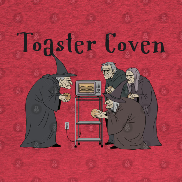 Toaster Coven Halloween Witches Cooking Pun Silly Design by Luxinda