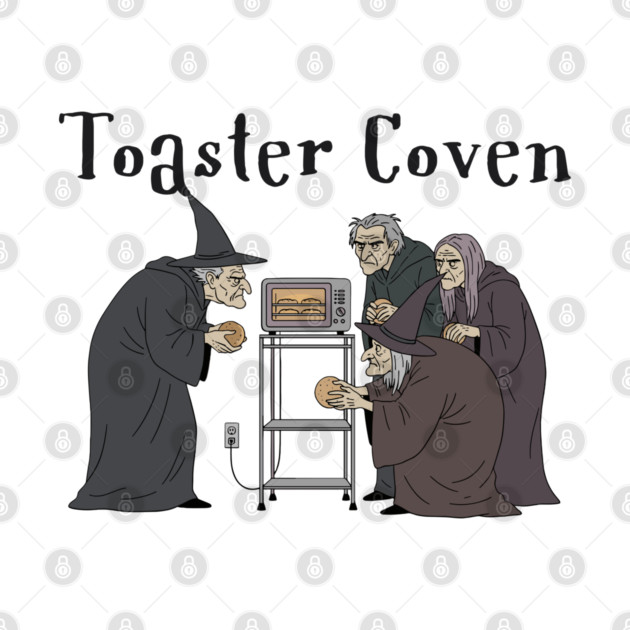 Toaster Coven Halloween Witches Cooking Pun Silly Design by Luxinda