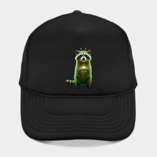 Silly Green Alien Raccoon Meme glorp GOG brainrot Hat