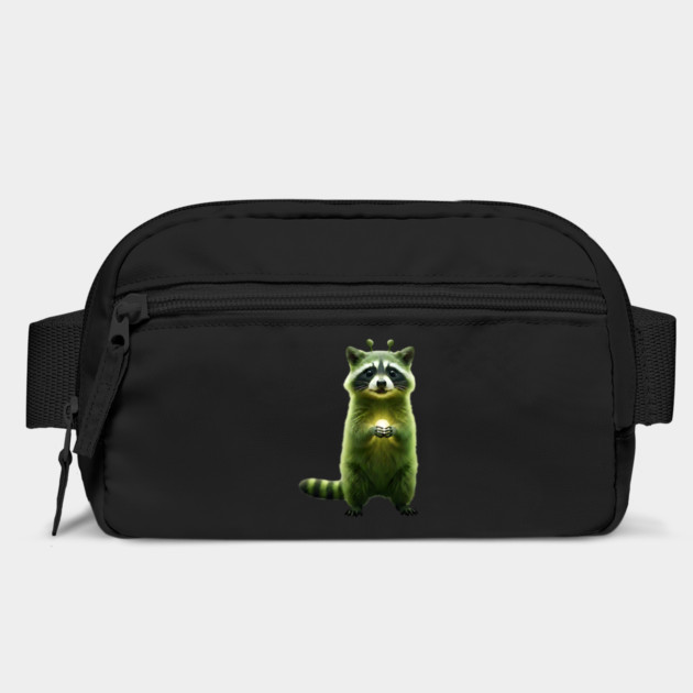 Silly Green Alien Raccoon Meme glorp GOG brainrot by Luxinda