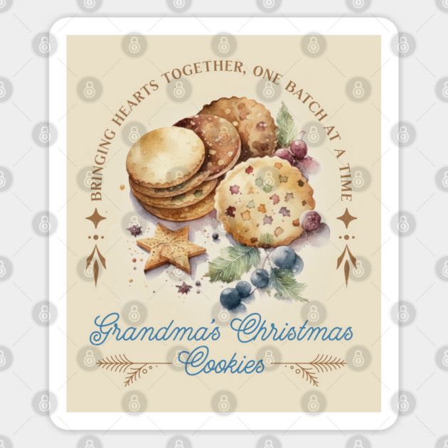 Grandma’s Christmas Cookies Family Baking With Love Sticker by Yesteeyear