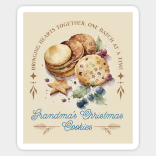 Grandma’s Christmas Cookies Family Baking With Love Magnet