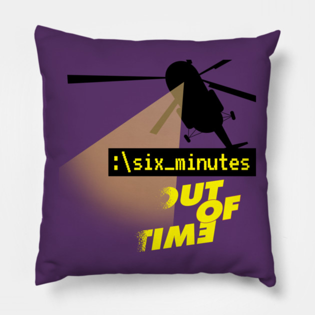Six Minutes Season 5: Transparent Background Pillow by GZM Podcasts