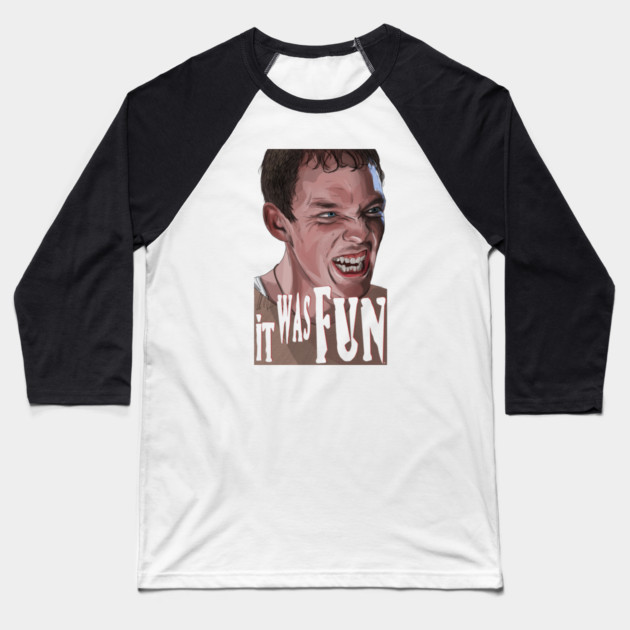 Scream: Stu Says It Was Fun Baseball T-Shirt by 51Deesigns