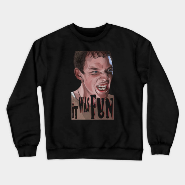 Scream: Stu Says It Was Fun Crewneck Sweatshirt by 51Deesigns