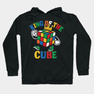 Vintage Rubiks Cube, Retro Colorful Cube Game,Rubix gift, King of the cube Hoodie