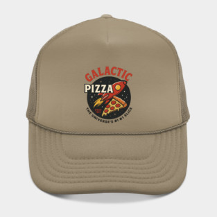 Galactic Pizza  – Vintage Retro Space Pizza Rocket Hat