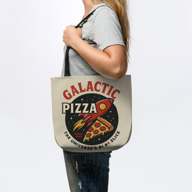 Galactic Pizza  – Vintage Retro Space Pizza Rocket by ArtistTee ⭐⭐⭐⭐⭐