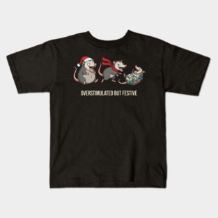 Overstimulated-But-Festive Kids T-Shirt